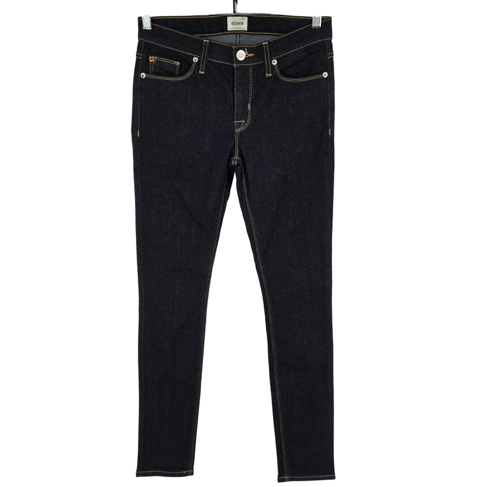 Hudson Jeans Womens 26 Nico Midrise Super Skinny Dark Wash Denim NWM407ZAK